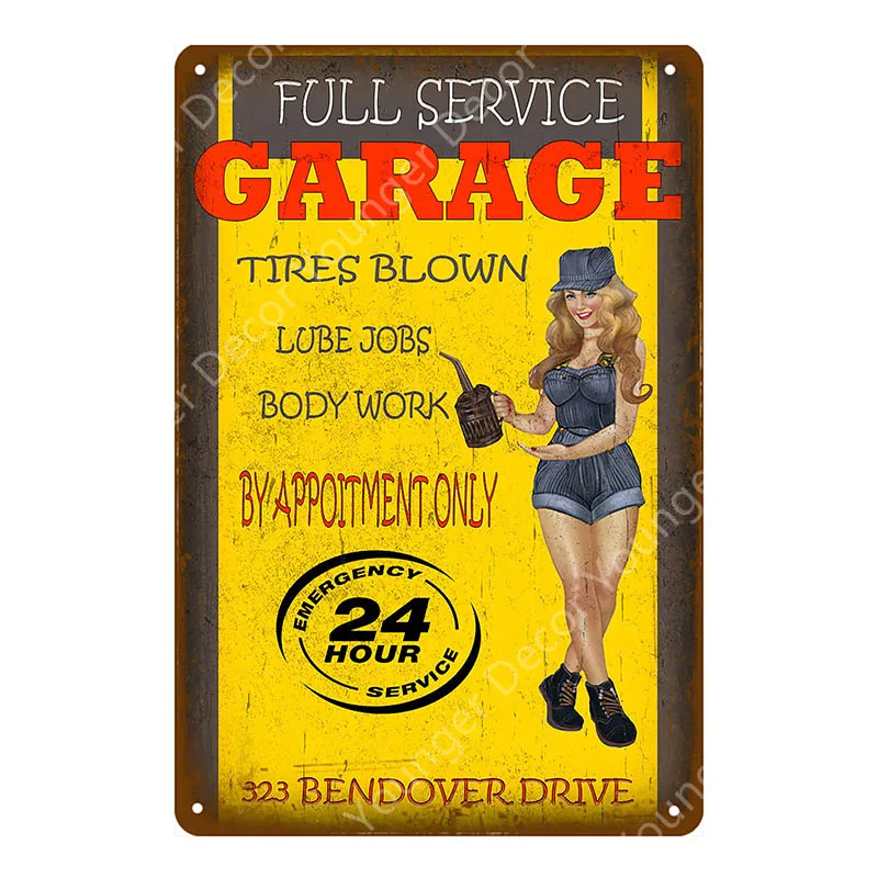 Горячие Rod Garage рекламные вывески винтажный металлический постер антикварная