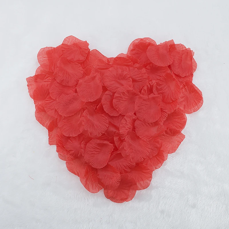 1000Pcs/lot Artificial Flower Simulation Rose Petals Decoration Wedding Marriage Room Fake Valentine's Day For Party | Дом и сад