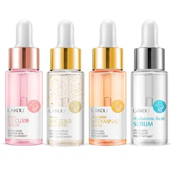 

15ml Sakura Snail Vitamin Face Serum Shrink Pores Anti-Aging Moisturzing Essence NEW