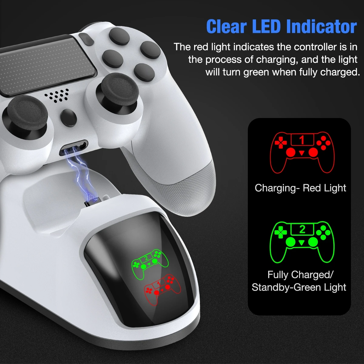 Beboncool Fast Charging Dock Station For Ps4 Game Play Accessories