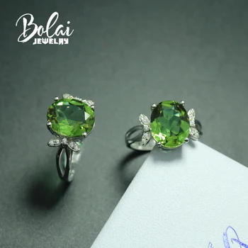 

5.5ct color changing zultanite Ring diaspore Oval cut 10*14mm created gemstone fine jewelry 925 sterling silver for women bolai