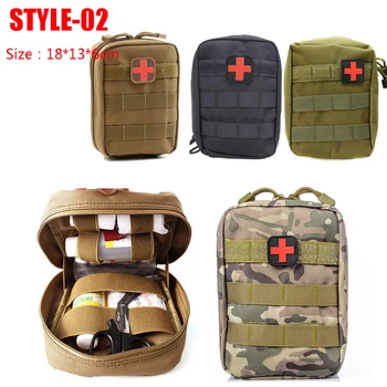 Hunting Survival First Aid Bag Military EDC Pack Molle Tactical Waist Bag 3