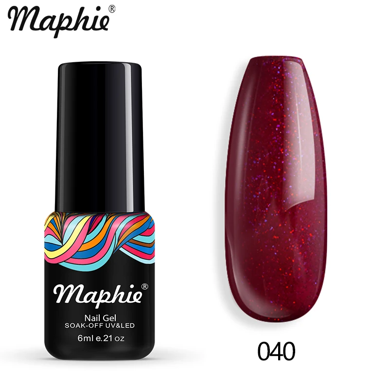 040 Maphie термальный УФ-гель для ногтей 3D Хамелеон Температура Led лак для ногтей эмаль замочить от Led Изменение цвета гель лак для ногтей - Цвет: 040