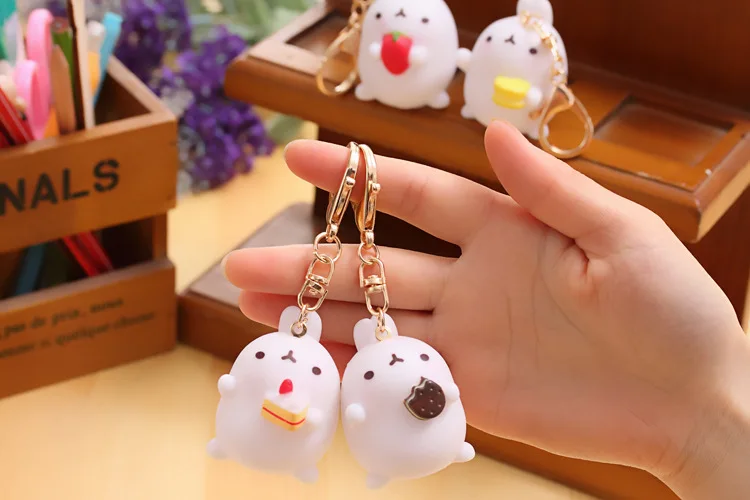 Special Offer South Korea Cute Potato Rabbit Car Decoration Rabbit Keychain Couples Bag Small Pendant Cartoon Hanging Decoration