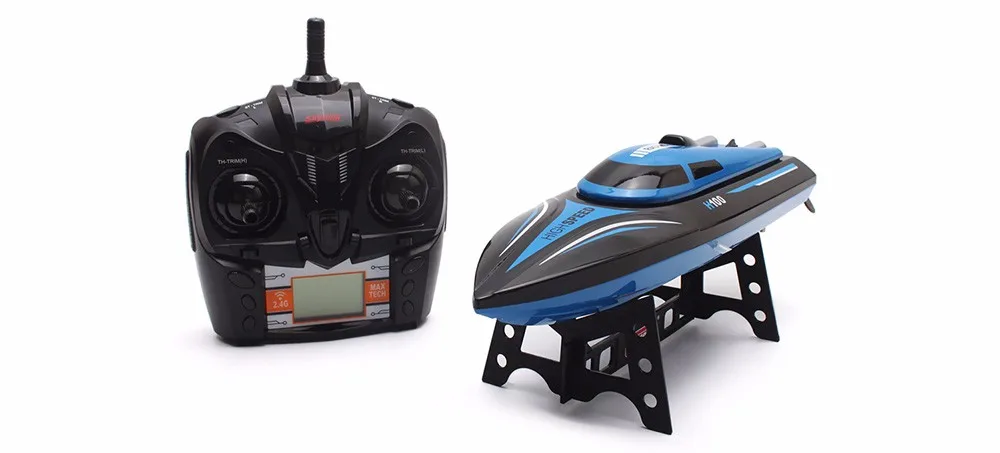 Высокая Скорость RC лодка H100 2,4 ГГц 4 канала 30 км/ч гоночный пульт дистанционного управления лодка с ЖК-экраном в подарок для детей игрушки Детский подарок