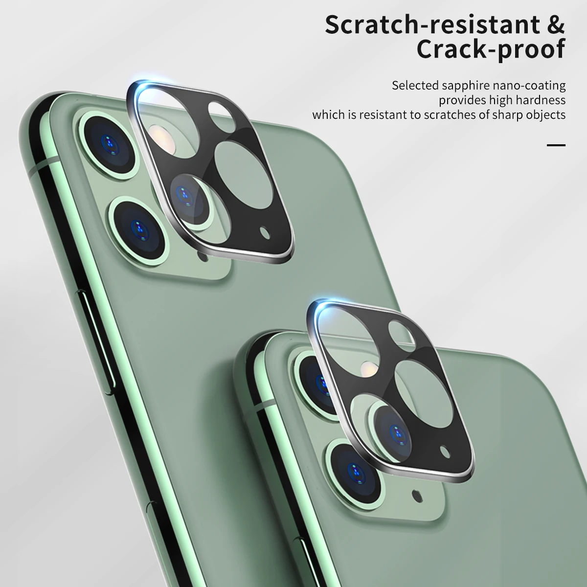 ROCK 2 шт. 3D объектив для камеры Защита экрана для iPhone 11 Pro Max Закаленное стекло пленка титановый сплав iPhone11 чехол для объектива Защита