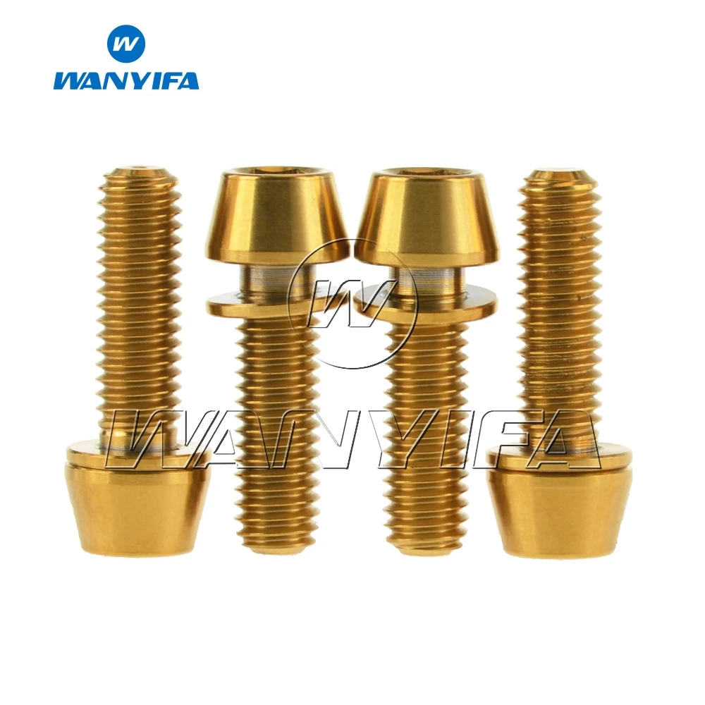 Титановый "Wanyifa" Ti болты с шайбой M6x18mm M6x20mm для велосипеда велосипедный дисковый тормоз