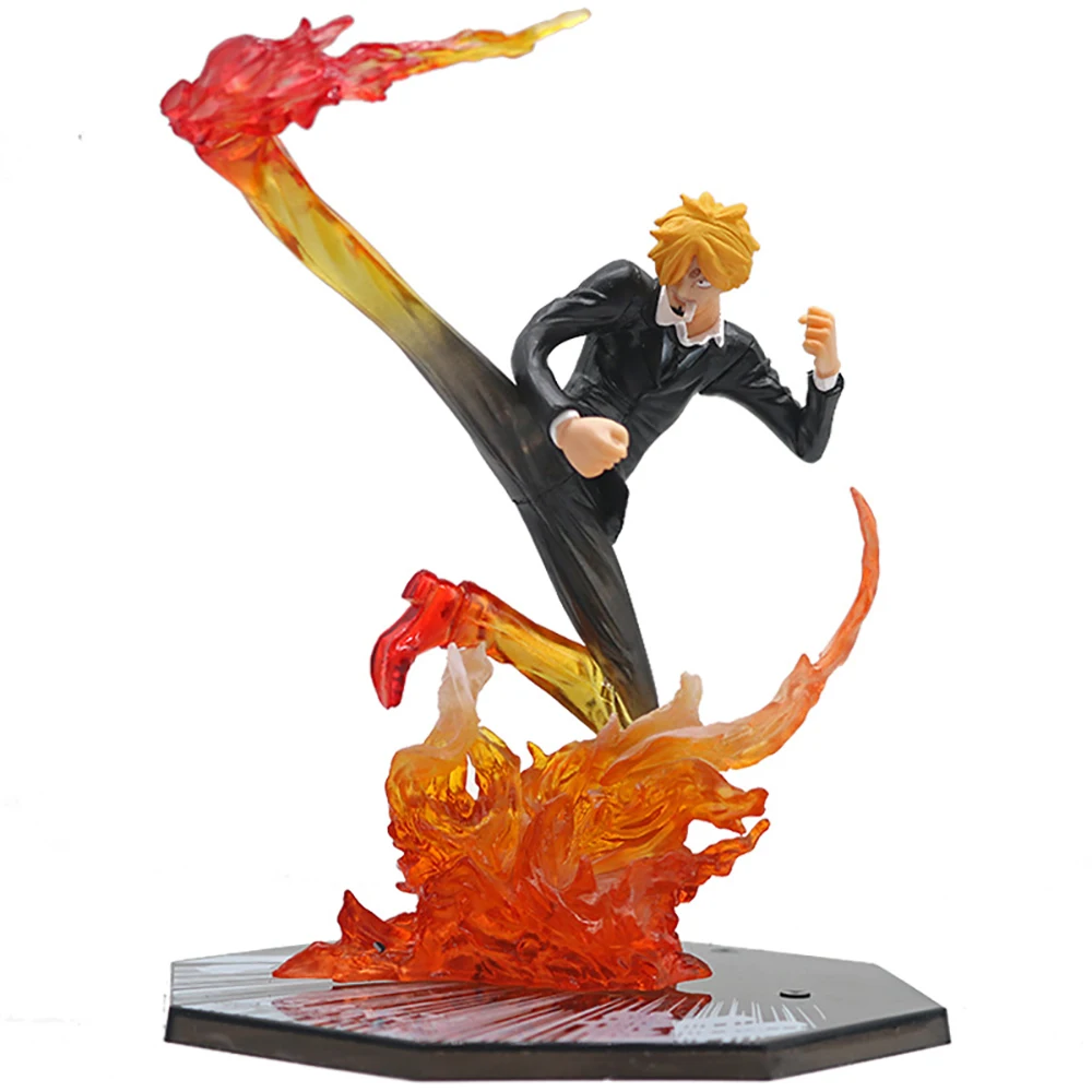 Одна штука GK Vinsmoke Sanji Diable Jambe Аниме Фигурка модель 16 см Статуэтка из ПВХ