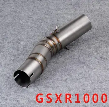 

Motorcycle modified exhaust pipe stainless steel middle link pipe GSXR1000 middle section elbow