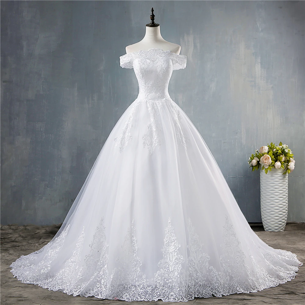 ZJ8150 ZJ9150 2019 2020 Новое свадебное платье белого цвета слоновой кости с открытыми