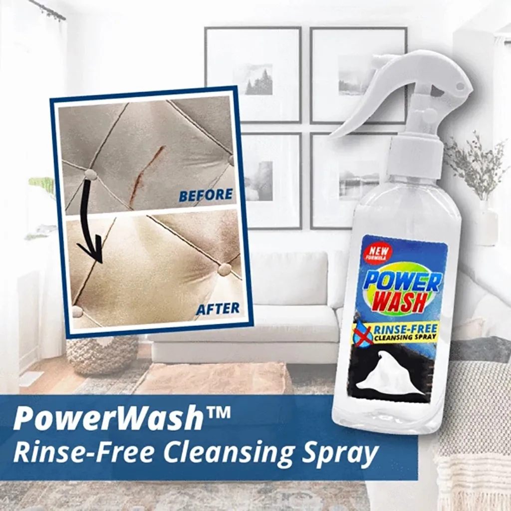 Многоцелевого использования промыть- губка PowerWash™Очищающий спрей без полоскания