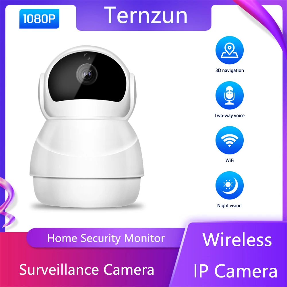

360Â° Panoramic Wireless IP Camera Wifi 1080P Home Security Video Surveillance Camera Two-way Voice Intelligent Home Monitor