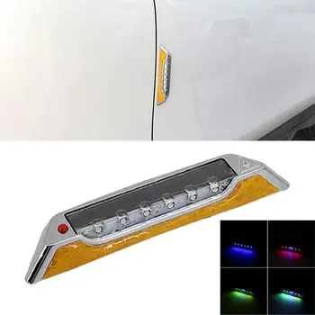 

Solar Wireless LED Car Dash Strobe Light Flash Emergency Warning Safety Lamp 13.5*9.8*3.5cm Car Turn Signal Lamp