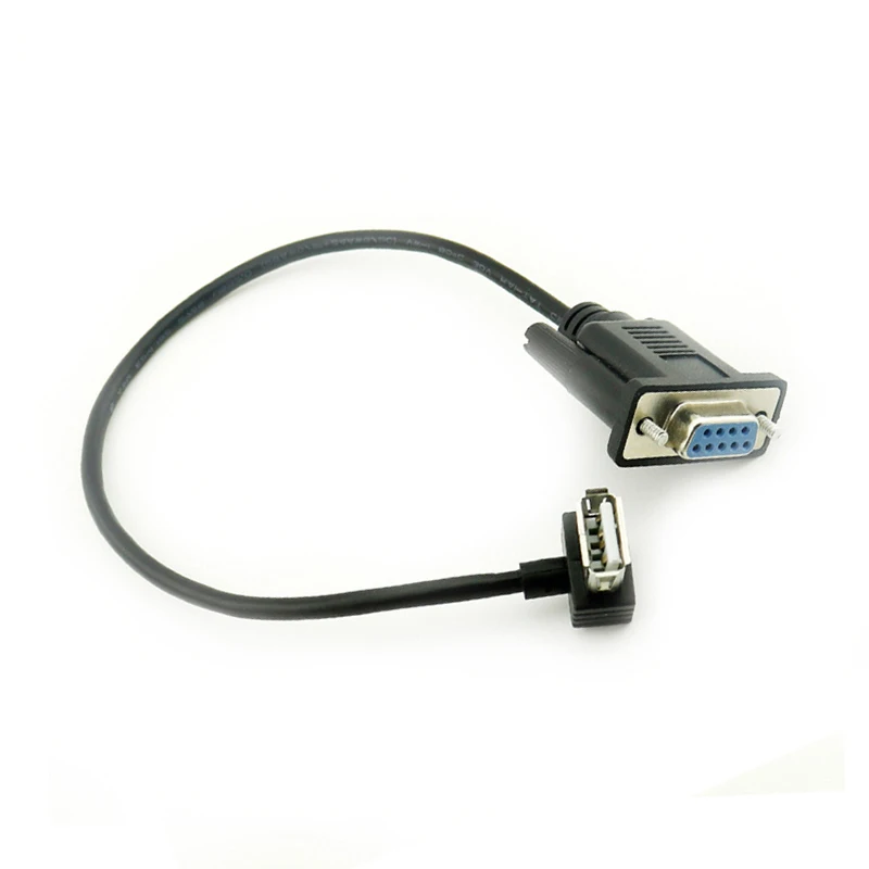 RS232 DB9 Female to USB 2.0 Female Serial Cable Adapter Converter 9.8inch 25cm No external power needed