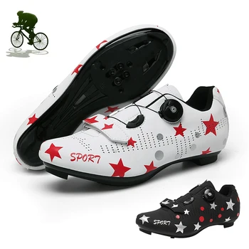 

Men Cycling Shoes Professional Road Racing Sneakers Outdooor Mountain Bike Shoe Sapatilha Ciclismo Hombre Sport MTB Bicycle Flat
