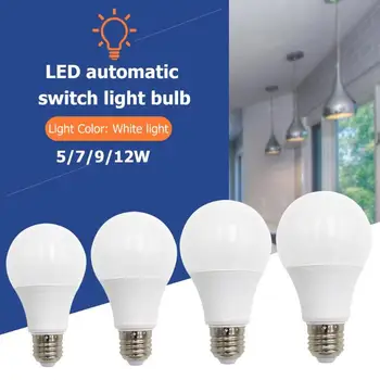 

Sound+Light Sensor Control E27 LED Lamp Automatic Smart Sensor Bulb Light