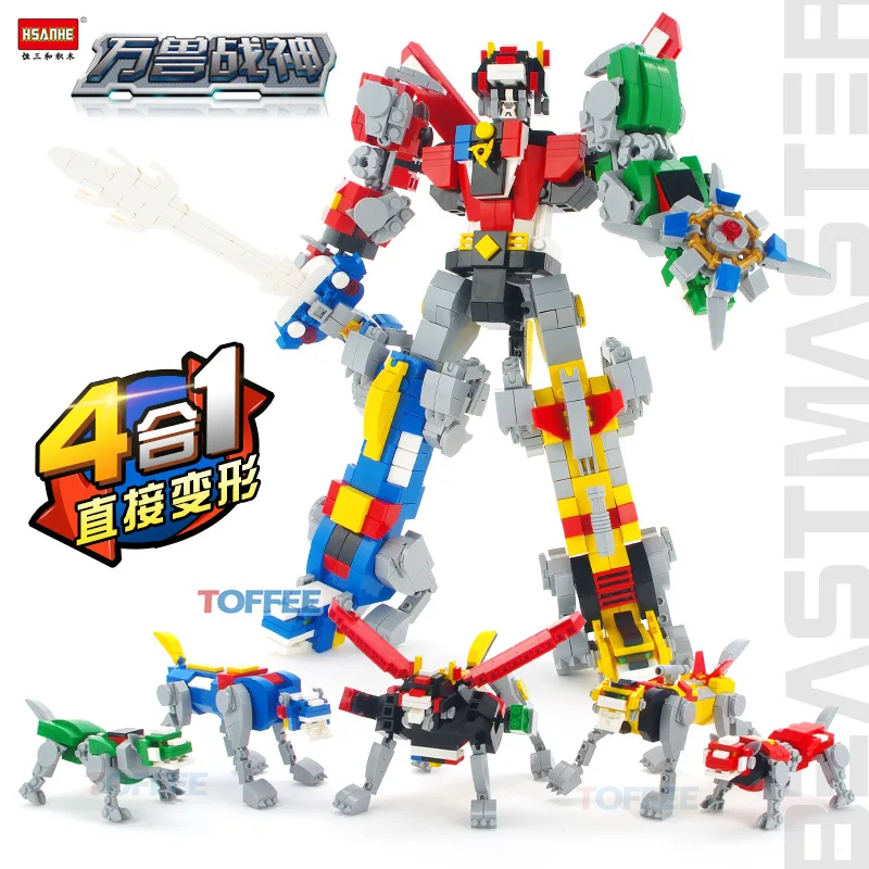 

Hsanhe/HSANHE 6246-47 Beasts God of War Straight Connector Transformation Series Building Blocks Educational DIY Building Blocks