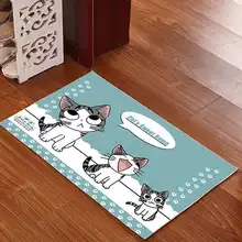 Милый домашний коврик для двери, коврик для кухни, впитывающий коврик для ног, нескользящий коврик для ванной комнаты