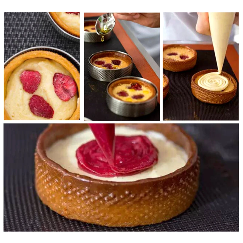 Meibum круглый французский десерт из нержавеющей стали Tart кольцо сырный мусс форма для торта яйцо пиццы фруктовый крем пирог Выпечка инструменты