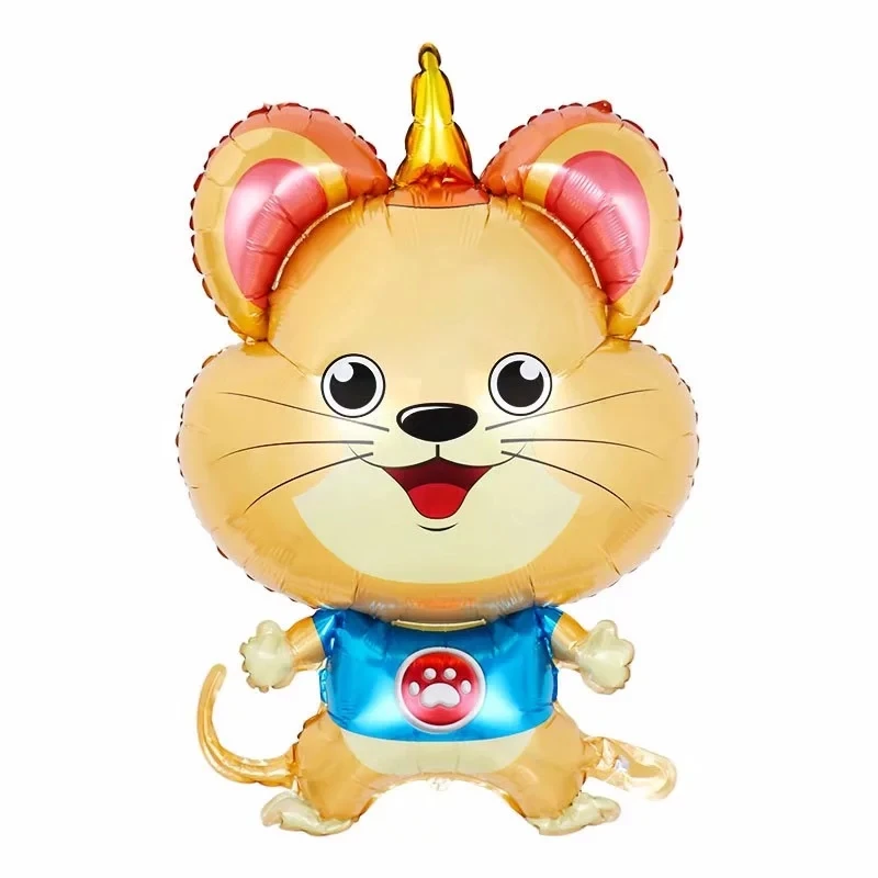Воздушные шары из алюминиевой фольги Bailey mouse с днем рождения, вечерние украшения, воздушные шары из