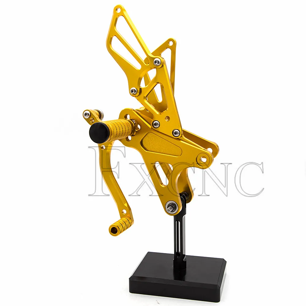 Для Yamaha YZF R1 2009- 2010 мотоцикл подножки Алюминий Rearset сзади набор подножек подставки для ног педаль Ped