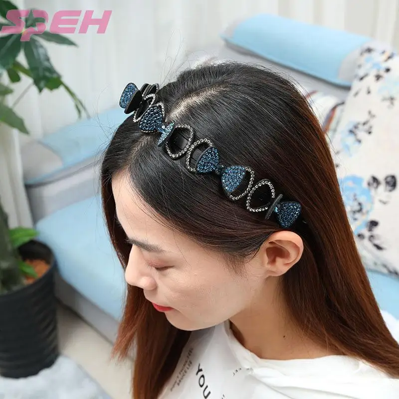 

New style ladies bow fashion diamond hair accessories holiday gifts