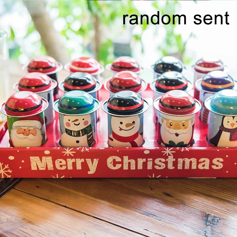 Christmas Candy Box Santa claus Cartoon Tinplate Square Storage Children Wedding