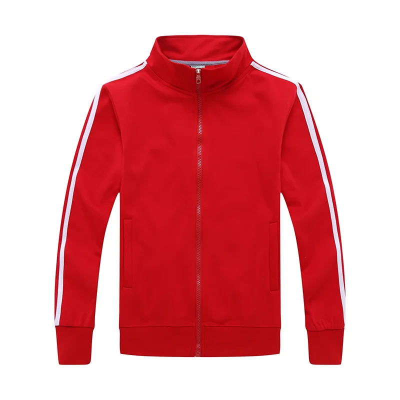 red YOTEE осенне-зимняя повседневная куртка высокого качества с воротником-стойкой, хлопковая куртка с логотипом на заказ для мужчин и женщин - Цвет: red