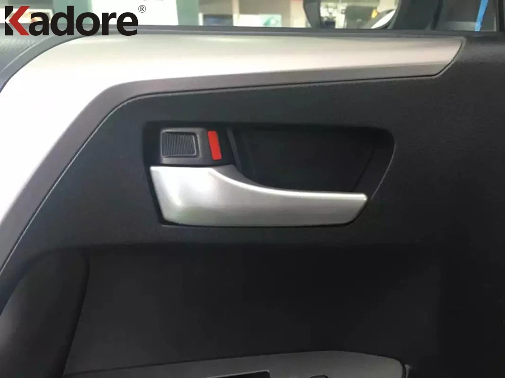 Для Toyota RAV4 RAV 4 2016 2017 ABS Матовая Внутренняя накладка на внутреннюю дверную ручку