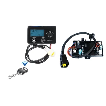 

3 Pcs Tool Accessories: 2 Pcs12V/24V LCD Remote Control + Switch & 1 Pcs Air-Crude Oil Heater Control Board Motherboard