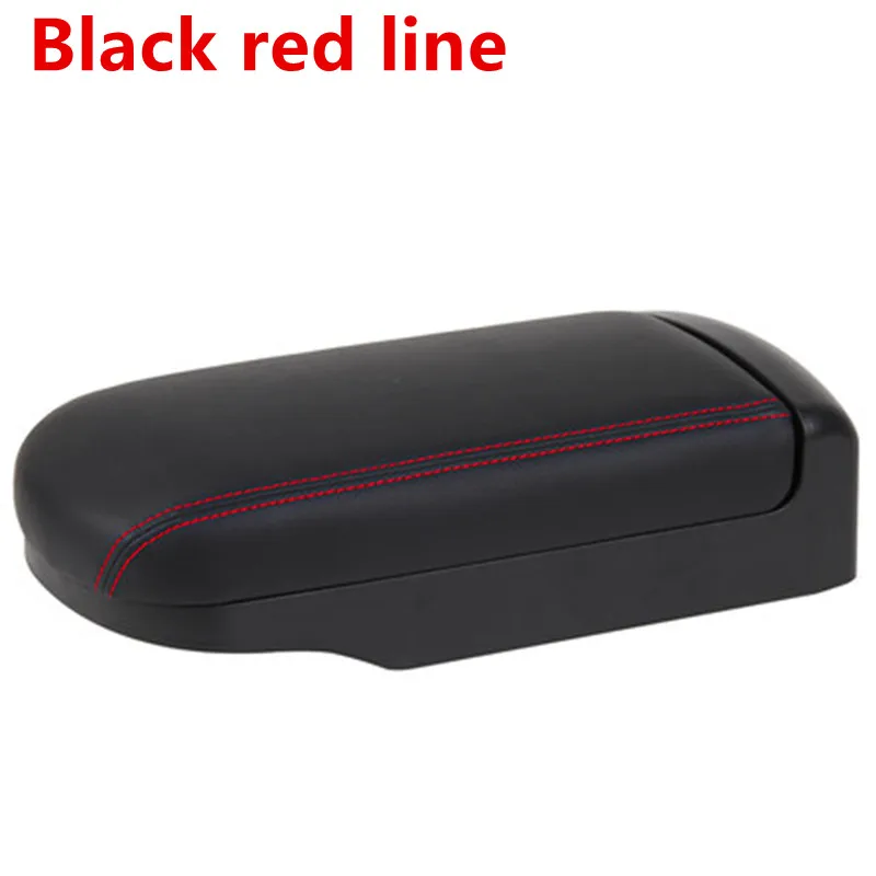 black red line Для Toyota Corolla подлокотник Corolla защитная накладка подлокотник коробка крышка для- Toyota COROLLA центральная консоль подлокотник Крышка - Название цвета: black red line
