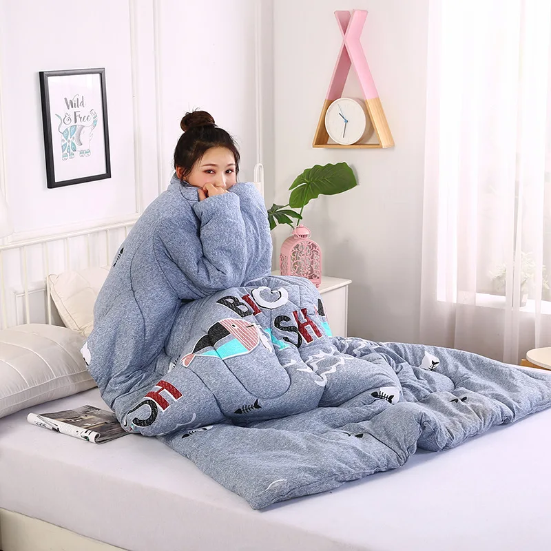 150*200 см зимне-осеннее «ленивое» одеяло с рукавами, семейное одеяло, накидка, накидка, Флисовое одеяло, покрытое спальным одеялом