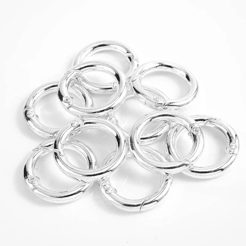 Metal Spring Gate O Ring for DIY Jewelry Making Keychain Bag Clips 7 He71246e68d3740739c278176f6d64ed7X