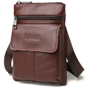 

Vintage Leather Bags for Man Genuine Leather Crossbody Bag Men Casual Single Shoulder Bag Male Small Men's Messenger Bags