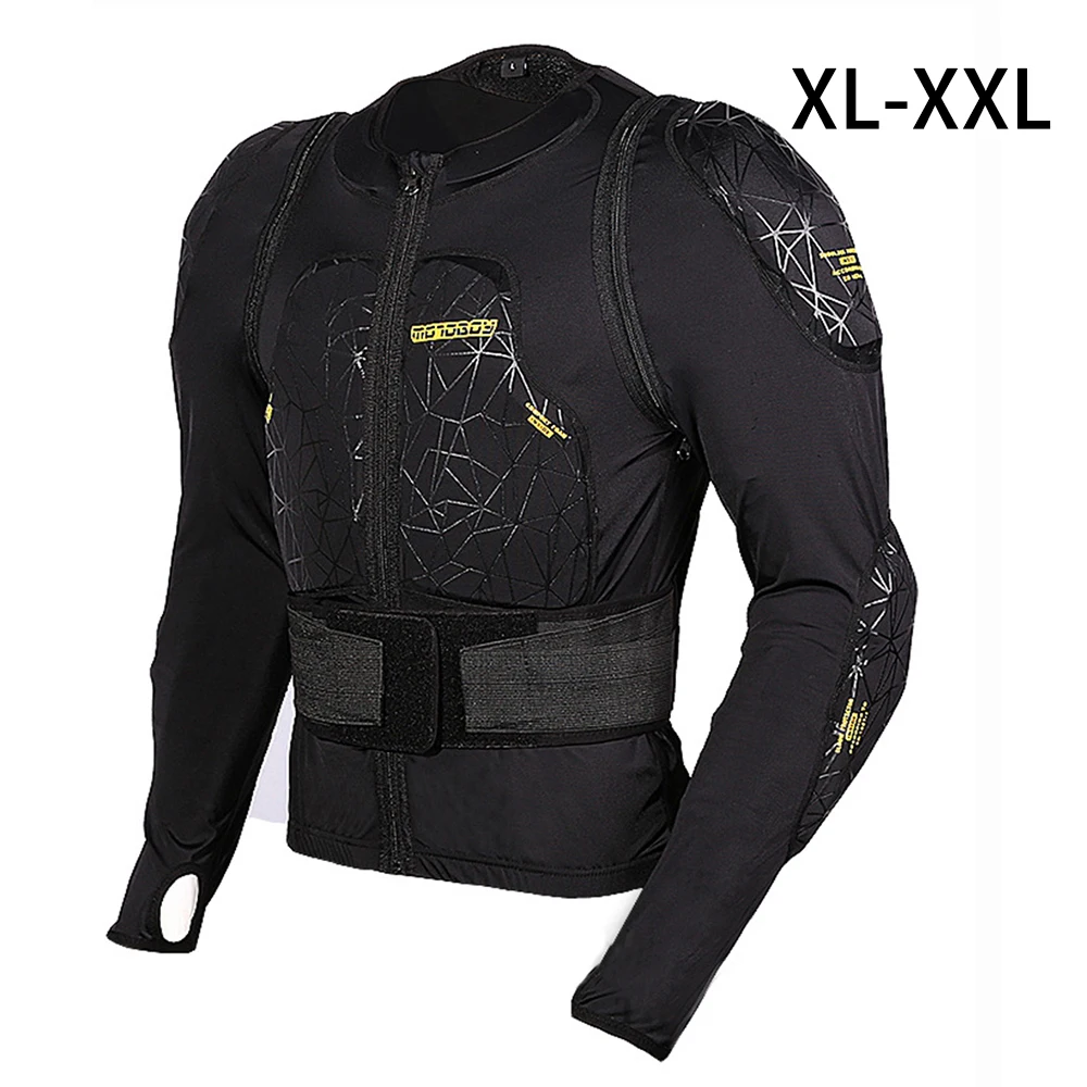 Black XL-XXL Мотоциклетная куртка MOTOBOY защита для мотокросса защитное снаряжение броня для мотокросса гоночная броня для мотокросса - Цвет: Black XL-XXL