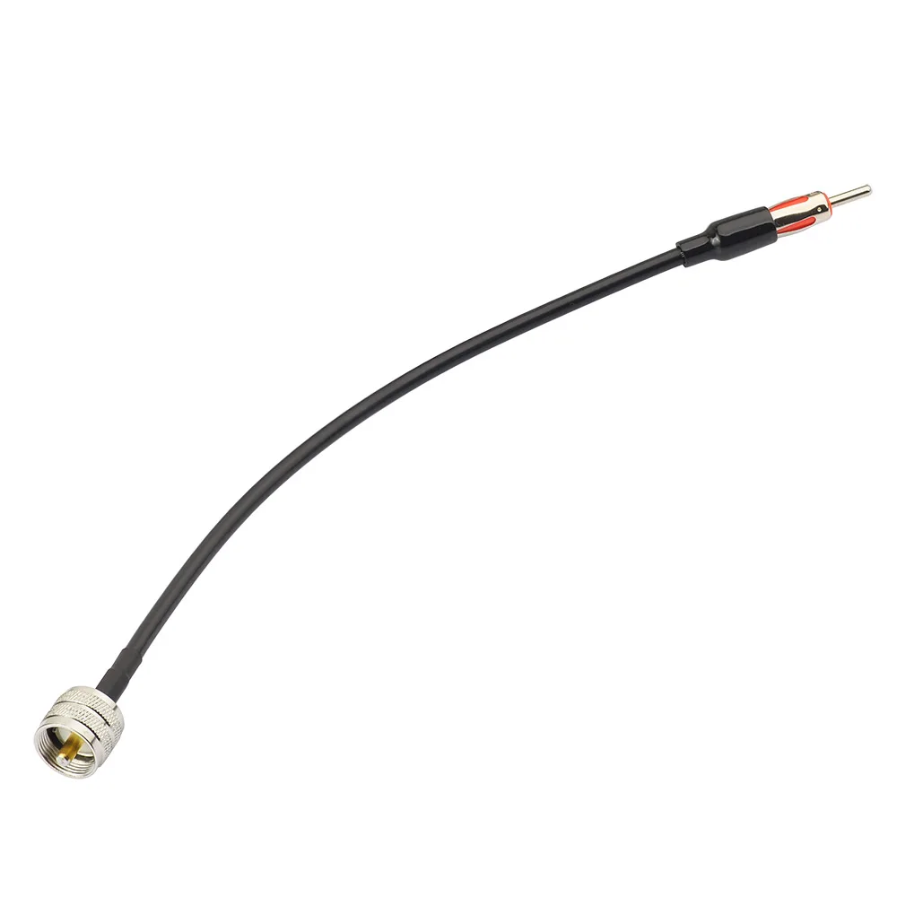 Eightwood PL259 UHF Plug Male to Motorola AM/FM Plug Male Connector RG58 Coax Extension Lead 30cm for Car Radio Antenna Aerial