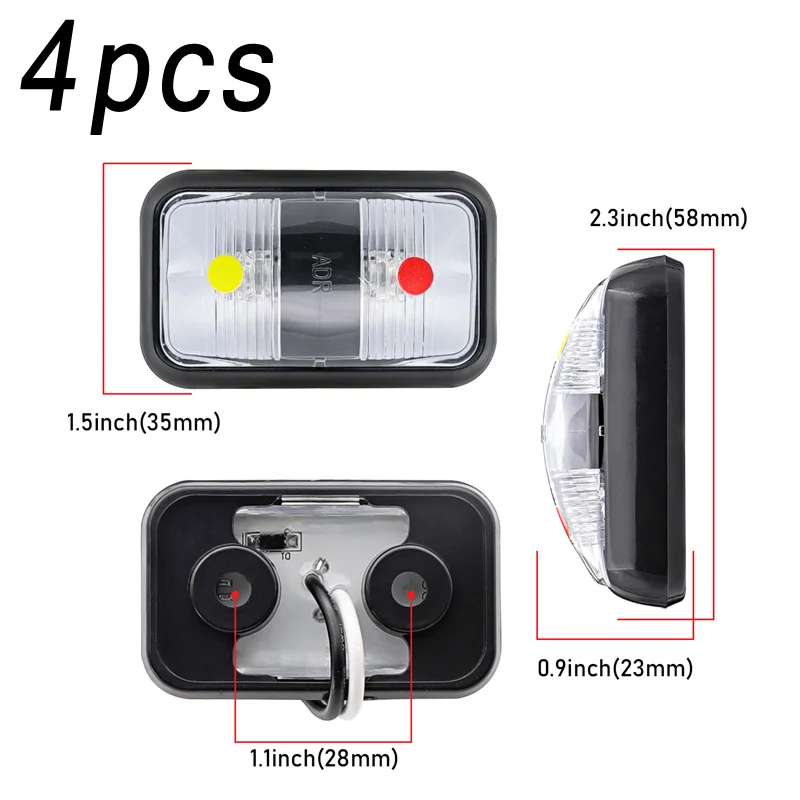 TMH-MH-RY 10-30V 2LED Автомобильные фары 3500K тяжелый грузовик автобус Водонепроницаемый Аксессуар