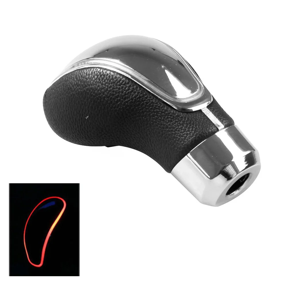 

Colourful Interior Accessories Touching Sensitive Gear Shift Knob Fashion LED Light Car Vehicle Supplies Easy Install Leather