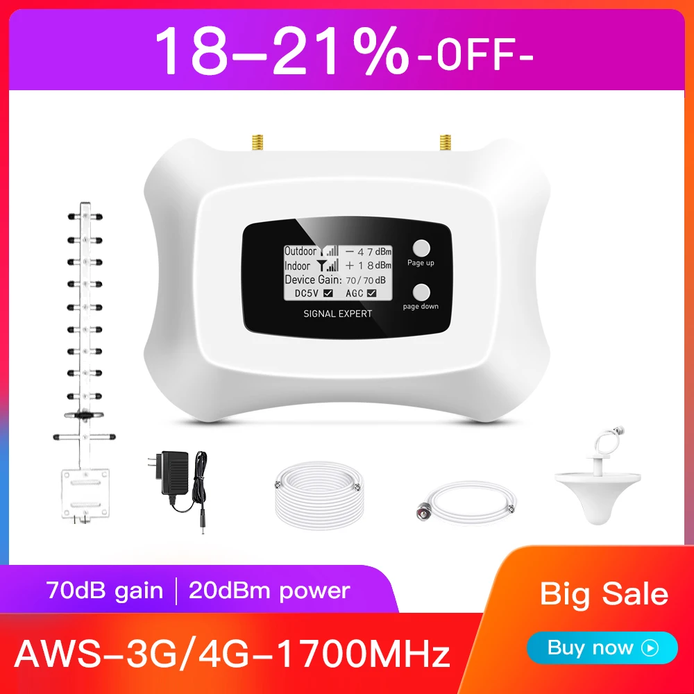 Powerful smart 1700mhz 3g 4g LTE  repeater mobile
