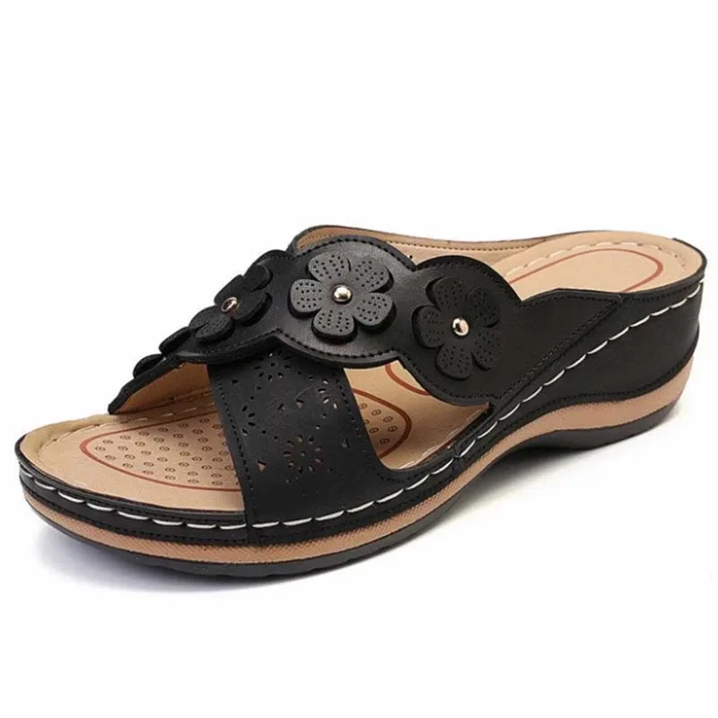2021 Womens Sandals Fashion Soft Durable Women Shoes Slip On Sandals Ladies Outdoor Comfty Shoes Female Flowers Sandalias Mujer