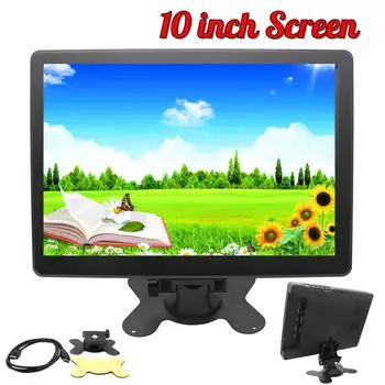 

NEW 10 inch HD 1080P Monitor 1920x1080 IPS Screen HDMI LCD Monitors Case for Raspberry Pi for PS3 4 for 360 One for Mac mini