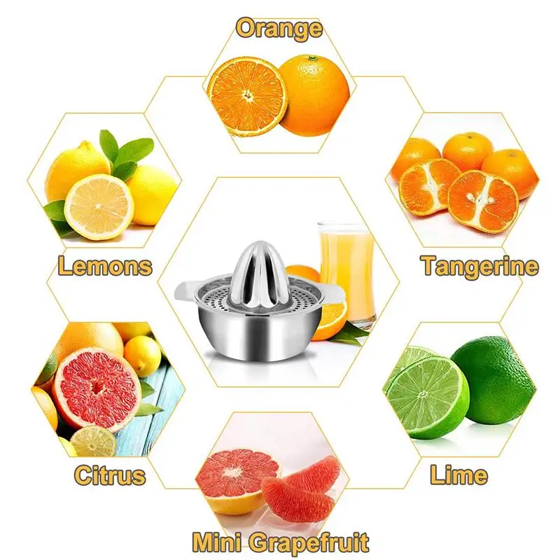 Мини-соковыжималка ручной работы апельсиновый лимон фруктовый соковыжималка из нержавеющей стали ручной пресс соковыжималки для цитрусовых Бытовая мини-техника