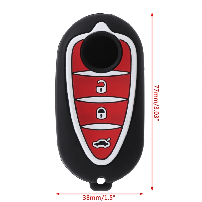 Caso de Shell Remoto Clave Cubierta FOB Apto Para Alfa Romeo Mito Giulietta 159 Gto GTA 4C