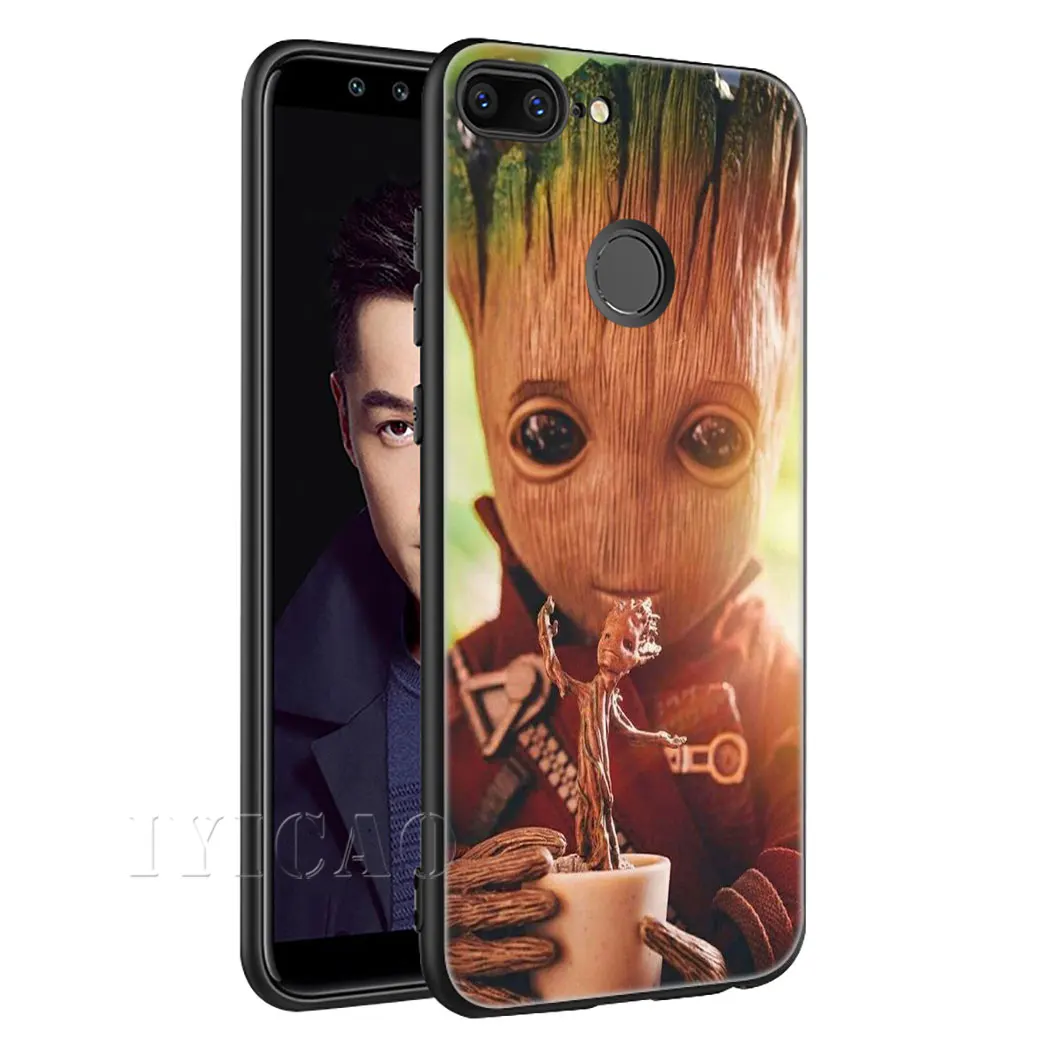 1 IYICAO Marvel I Am Groot Мягкий силиконовый чехол для huawei Honor view 20 9X Pro 10 9 8 Lite 8X 8C 7X 7C Note 10 чехол - Цвет: 1