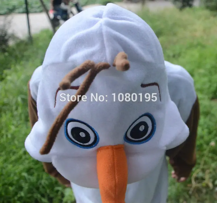 Костюм снеговика Олафа из аниме белый комбинезон для взрослых вечерние пижамные