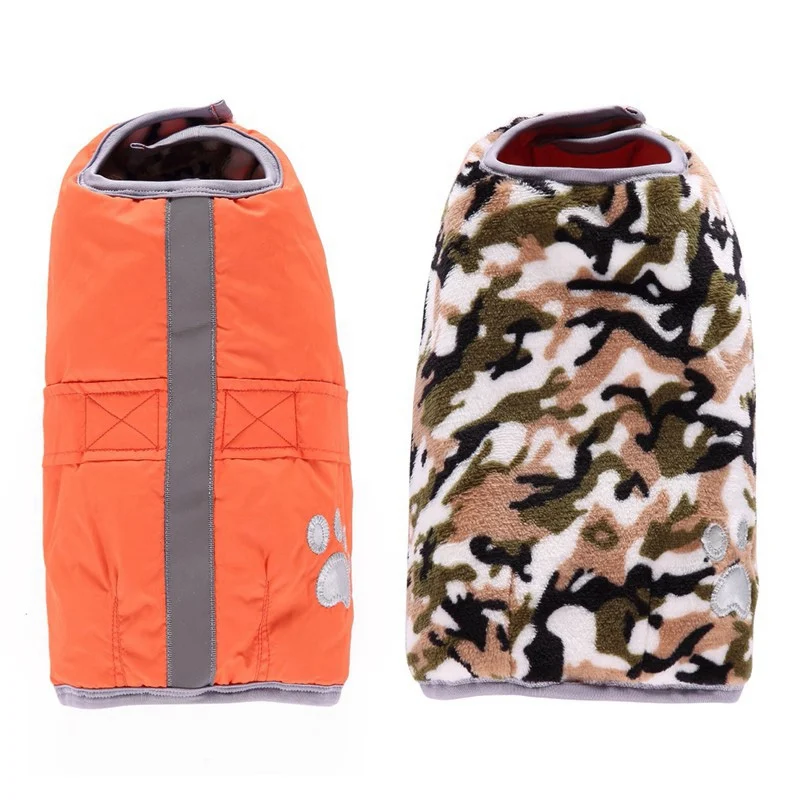 Зимняя одежда для собак, теплая куртка для питомцев, водонепроницаемая одежда для собак, жилет для маленьких, средних и больших собак, ropa para perro - Цвет: O