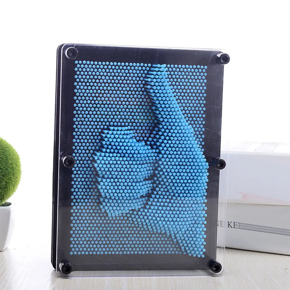 3D в форме копии Pin Art Shoumo красочные иглы ребенок получить лицо ладонь Модель 3D клон Pin Art пластиковая игрушка забавная игра Pinart - Цвет: L