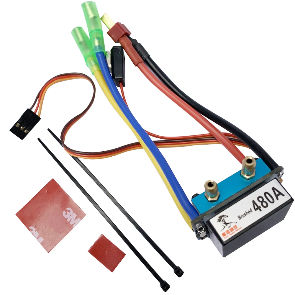 Svviss RC лодка 480A ESC с водяным охлаждением Матовый контроллер скорости двигателя