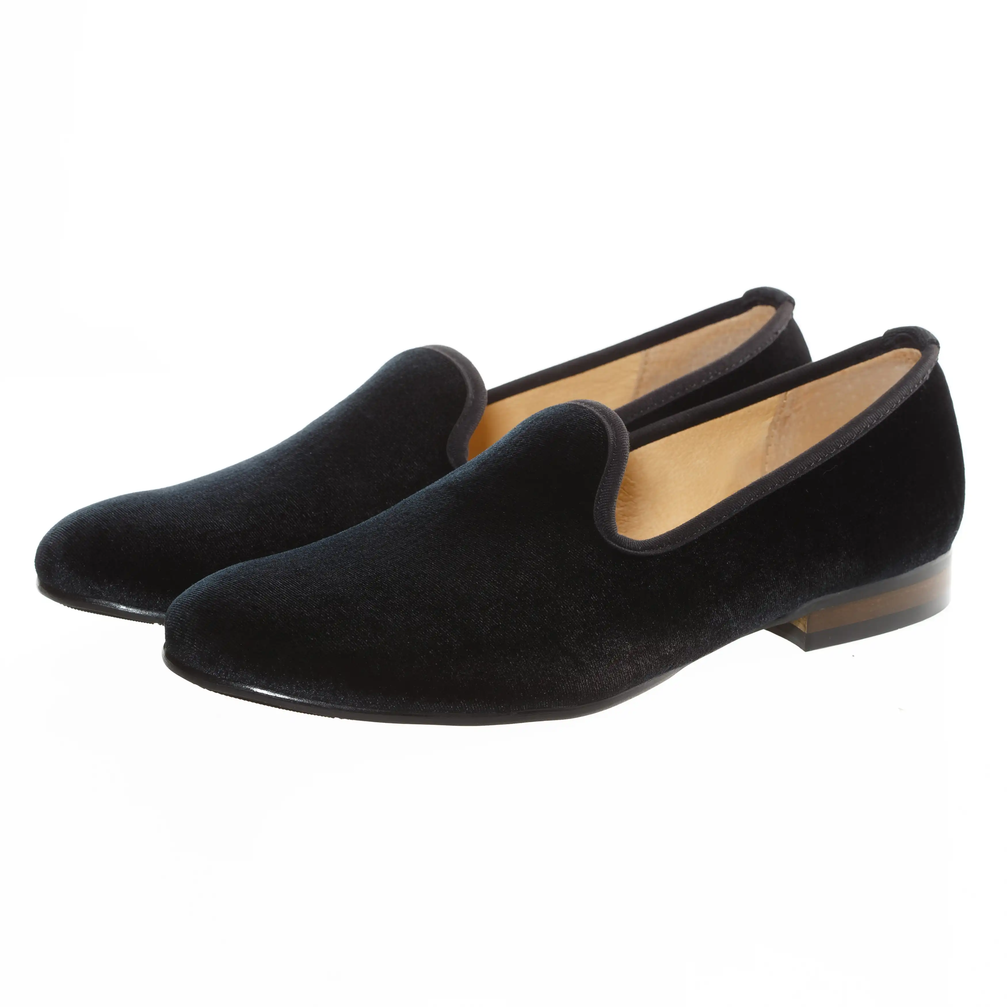 black smoking flats