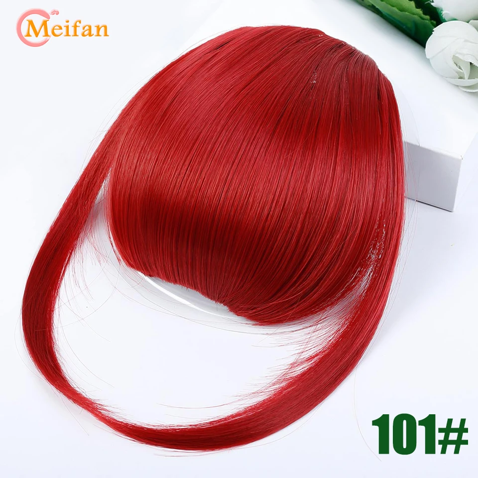 MEIFAN, женская имитация челок, накладная бахрома, заколки для волос с бахромой, коричневый блонд, для взрослых, модная челка, аксессуары - Цвет: B70-101